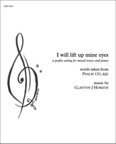 I will lift up mine eyes SATB choral sheet music cover